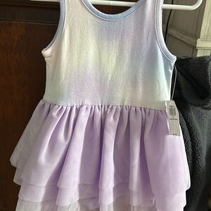 Old Navy Pastel Rainbow and Lavender Kids Casual Dress